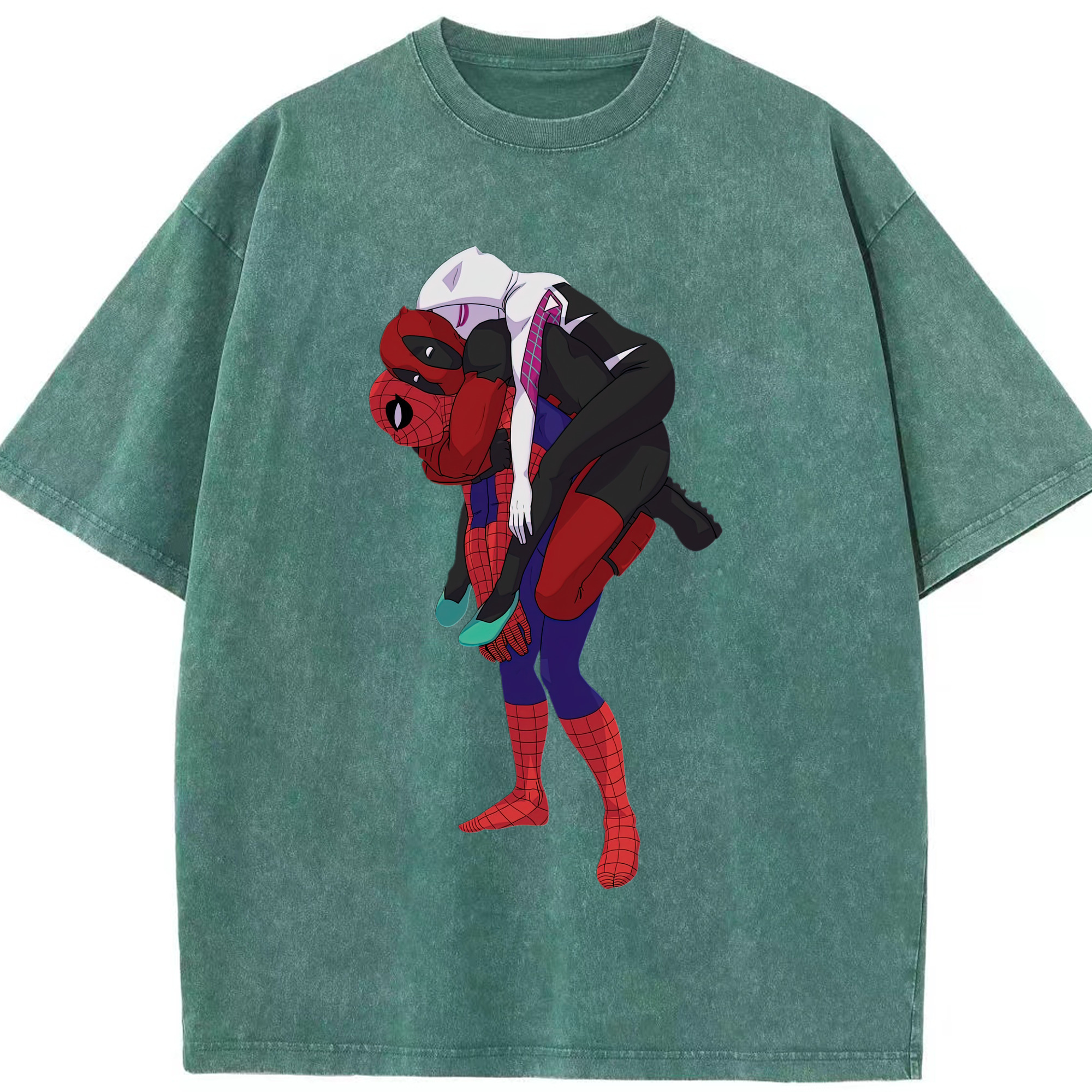 （画像用） Deadpool デッドプール 綿100% ヴィンテージ風 半袖Tシャツ（フロントプリント）